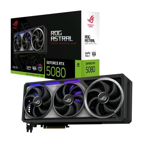 ASUS VGA GEFORCE RTX 5080, ROG-ASTRAL-RTX5080-16G-GAMING, 16GB GDDR7, 3DP/2HDMI, 90YV0LV1-M0NA00